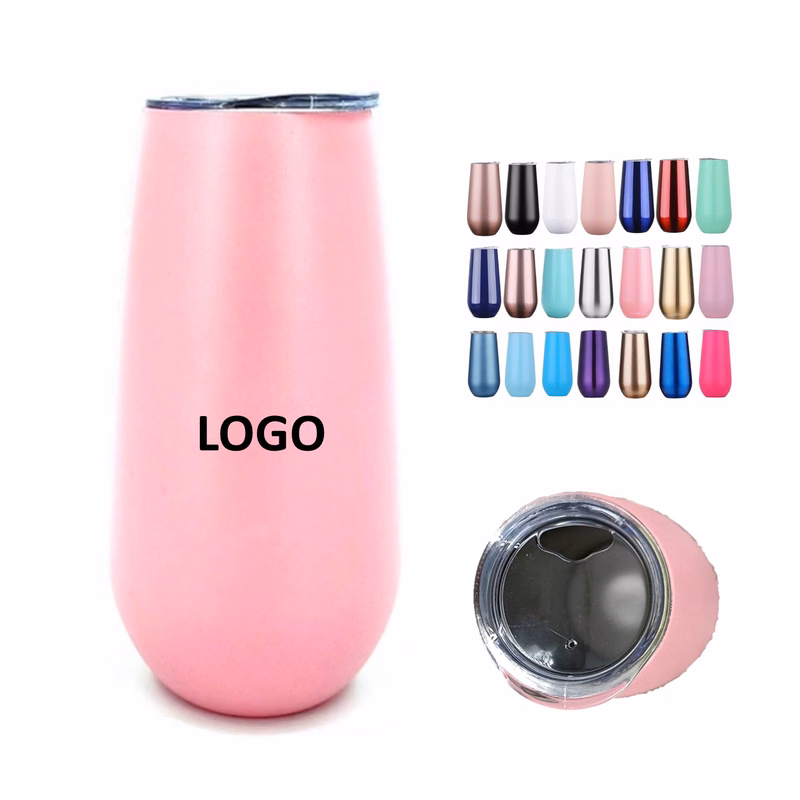 Custom 6 oz 12 oz Egg Shape Wine Tumbler