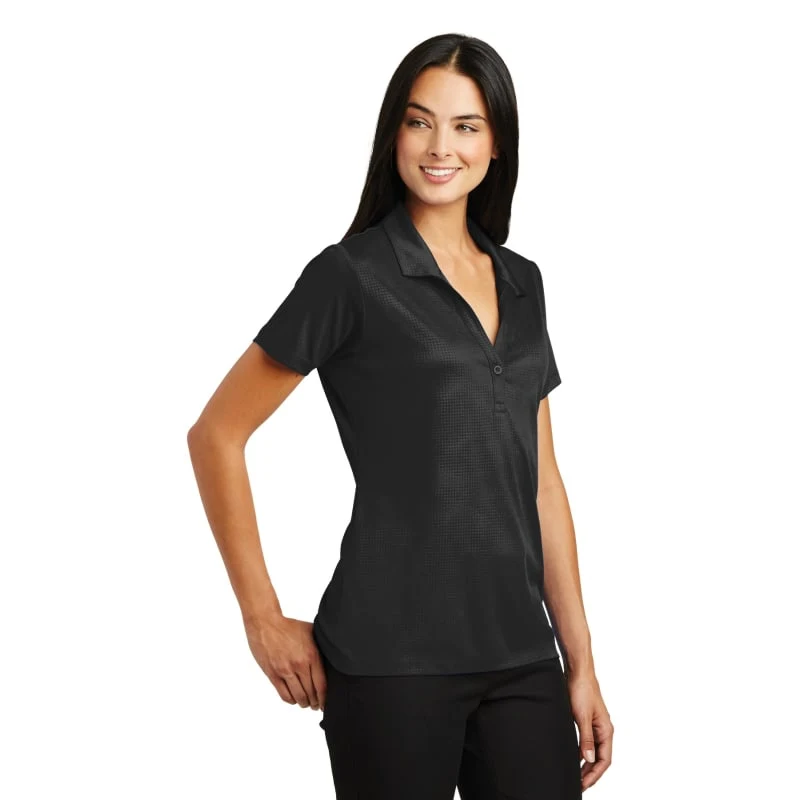 Sport-Tek Women's Embossed PosiCharge Tough Polo . 1