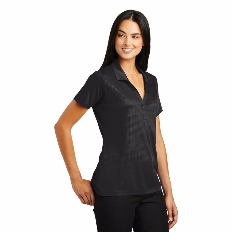 Sport-Tek Women's Embossed PosiCharge Tough Polo .