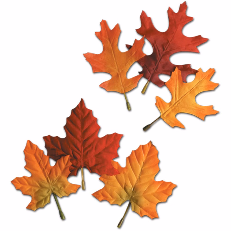 Autumn Leaves - Polyester 4.5"-5.5"
