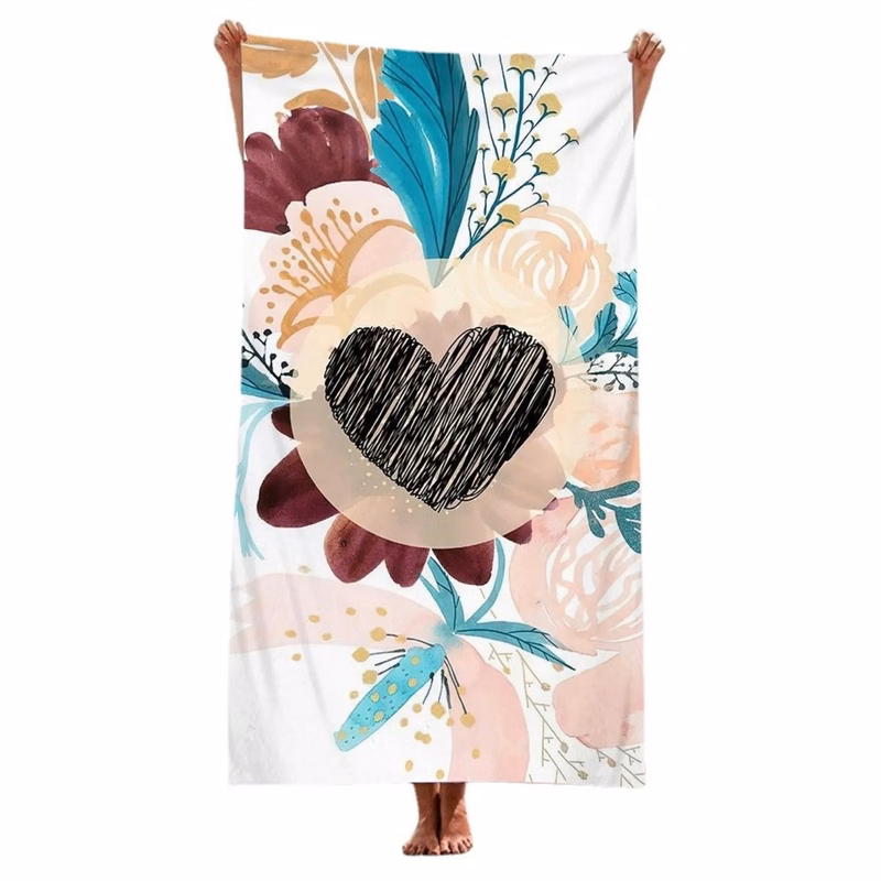 30" x 60" Microfiber Beach Towel Full-Color print on 1 Side