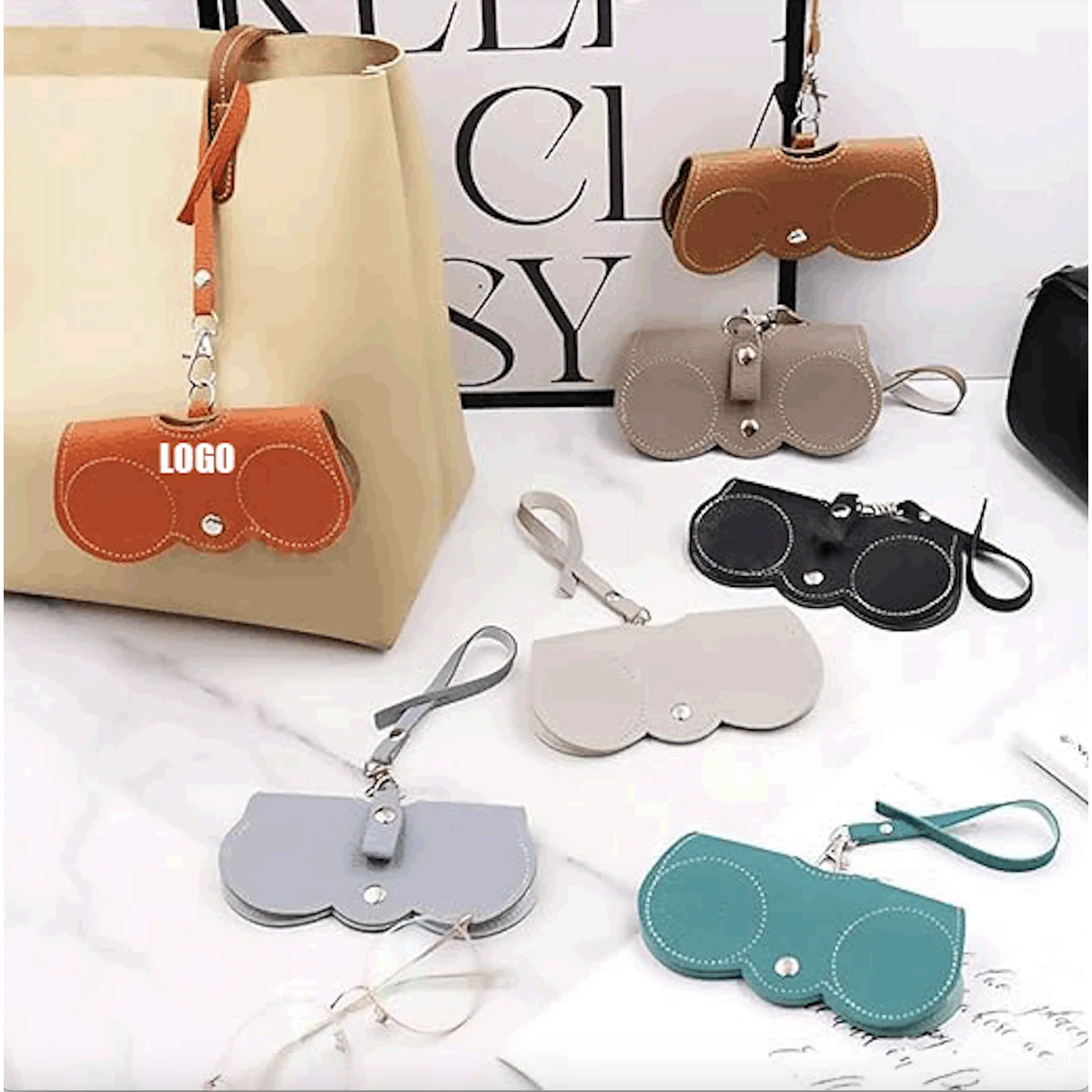 Leather Sunglasses Bag/Portable Eyeglass Carrying Case Holder 1