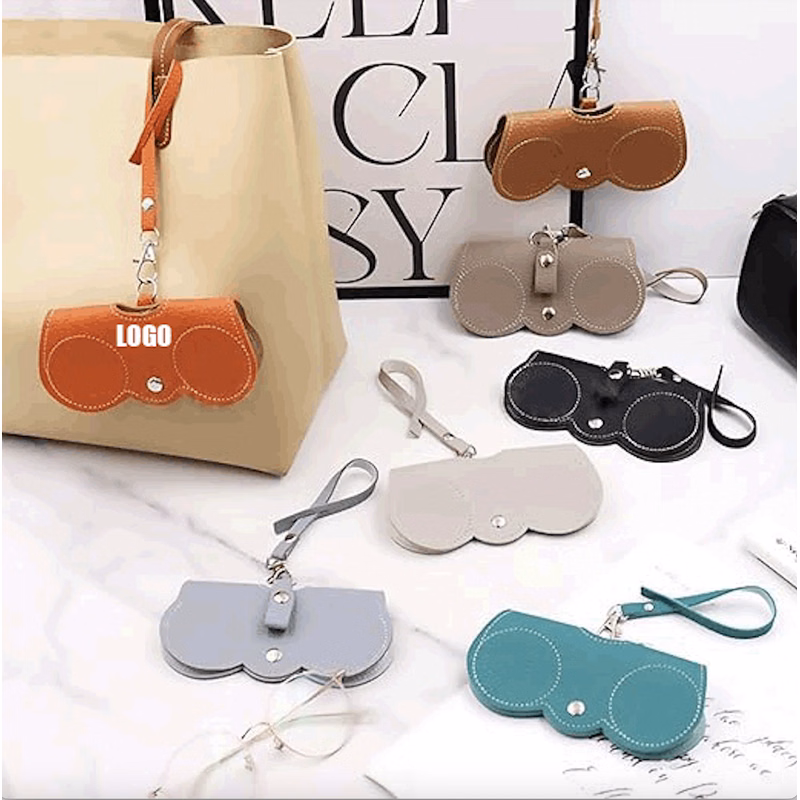 Leather Sunglasses Bag/Portable Eyeglass Carrying Case Holder