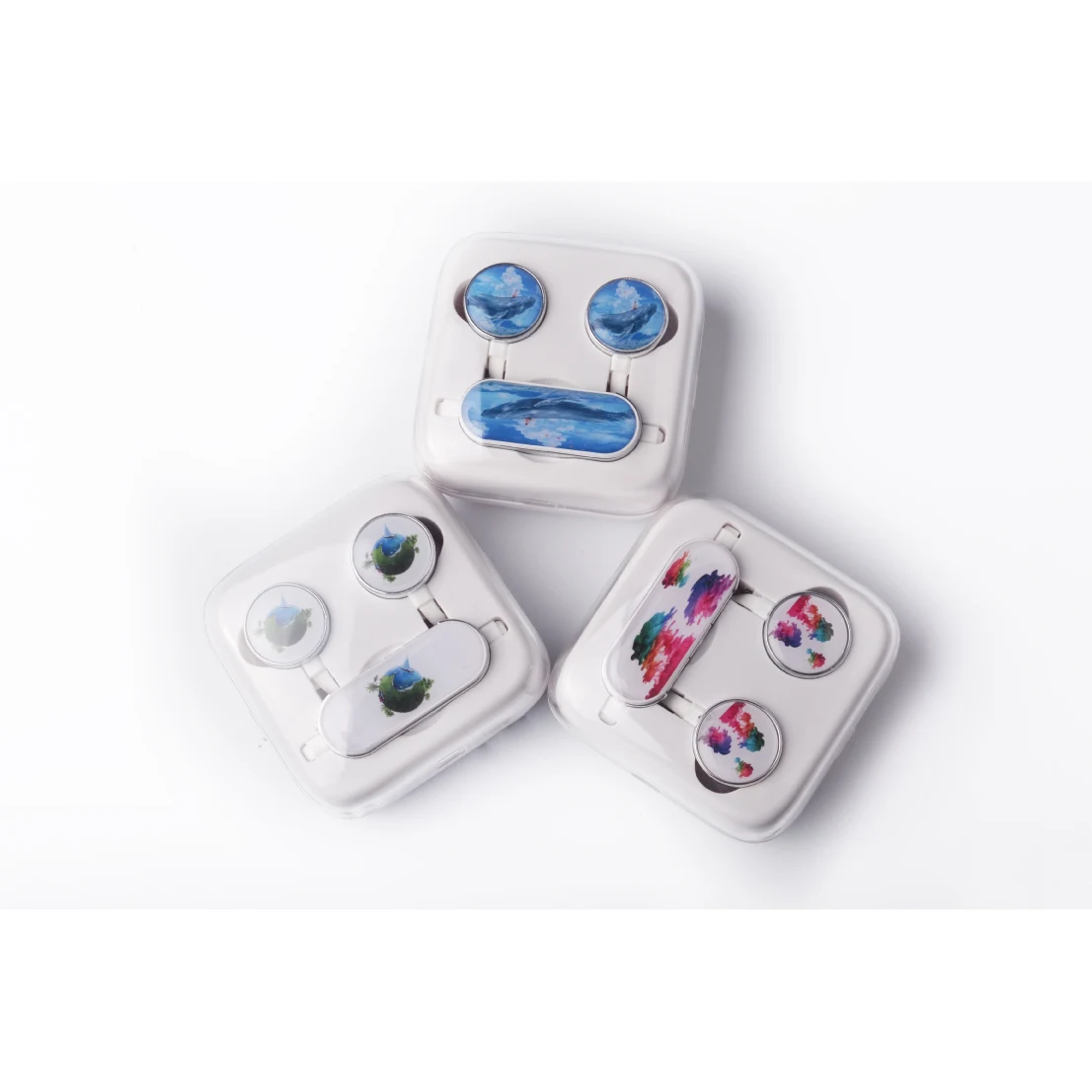 Bluetooth Wireless Earbuds in Full Color with Travel Case 1