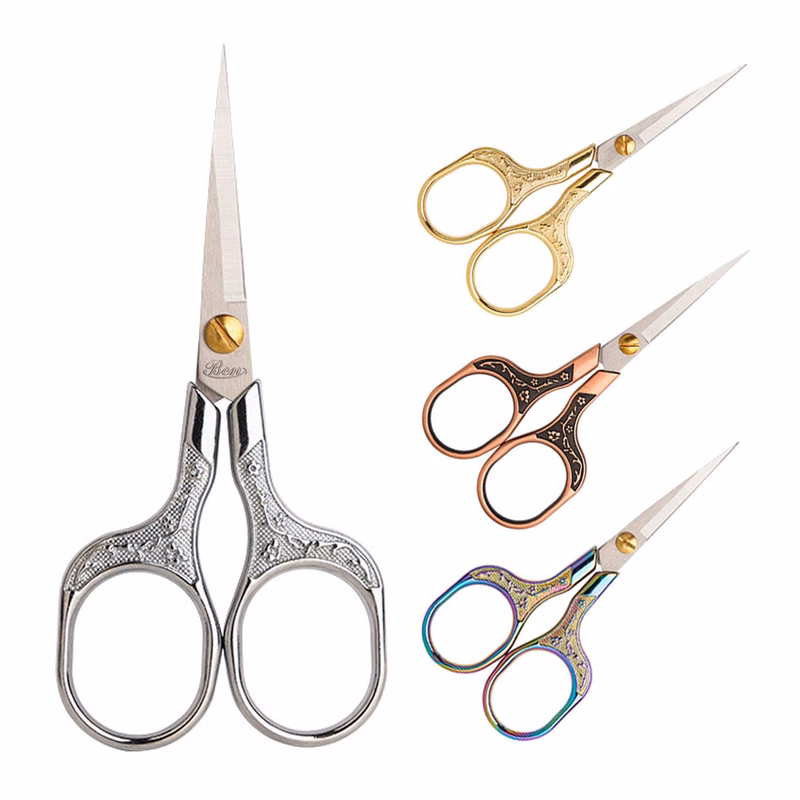 Plum Blossom Retro Scissors Sharp Blade Elegant Cutting Tool