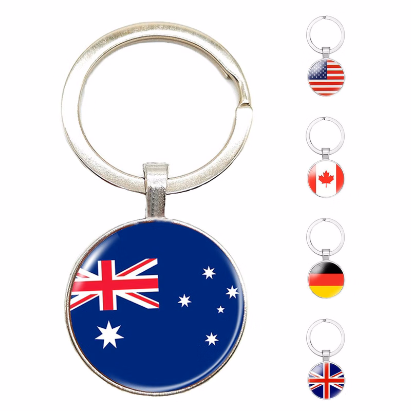 All Country National Flag Keychain