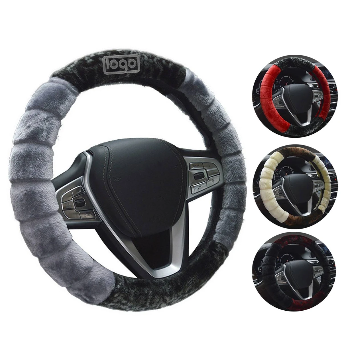 Warm Fluffy Steering Wheel Cover 1