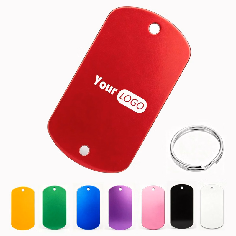 Blank Aluminum Tag For Keychain Custom Engraving