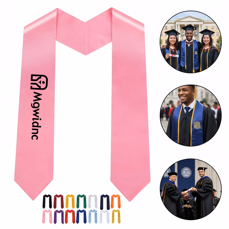 Graduation Honor Sash Stole Ceremony Scarf with Logo for Adults