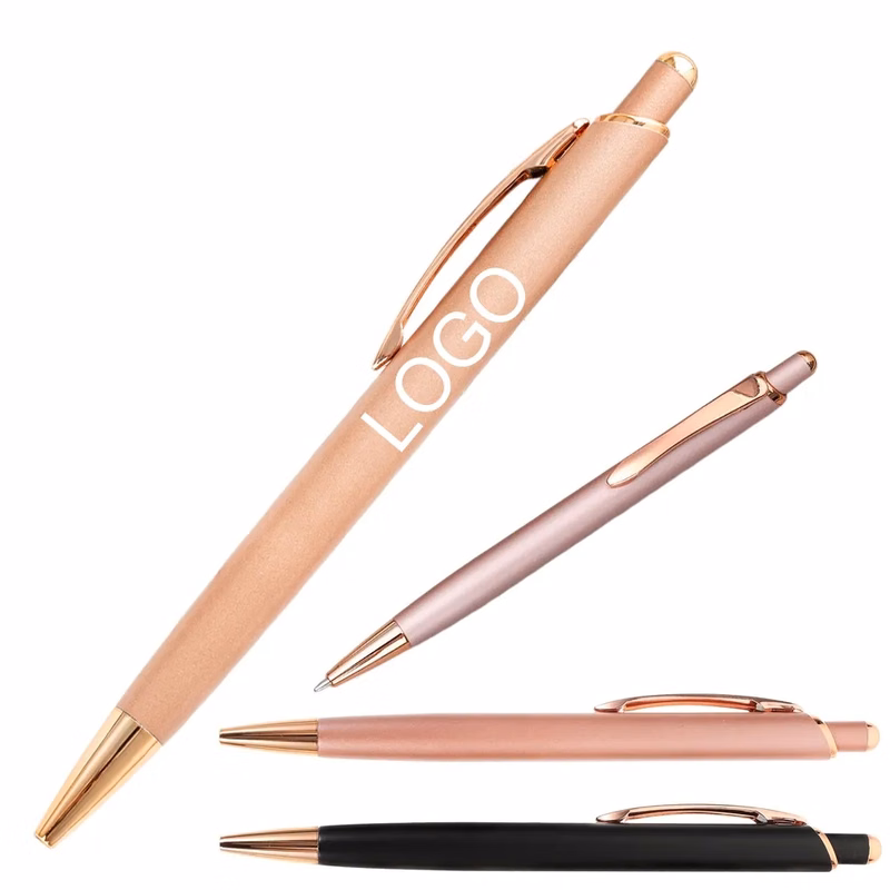 Monty Metal Pen with Rose Gold trim