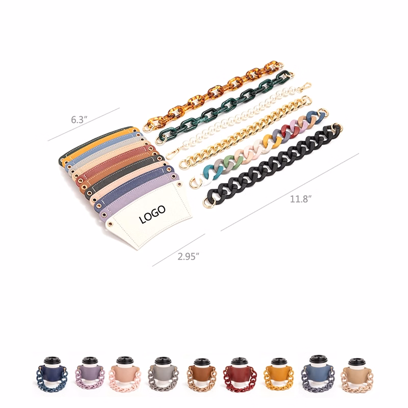 Coffee Cup Sleeve with Chain