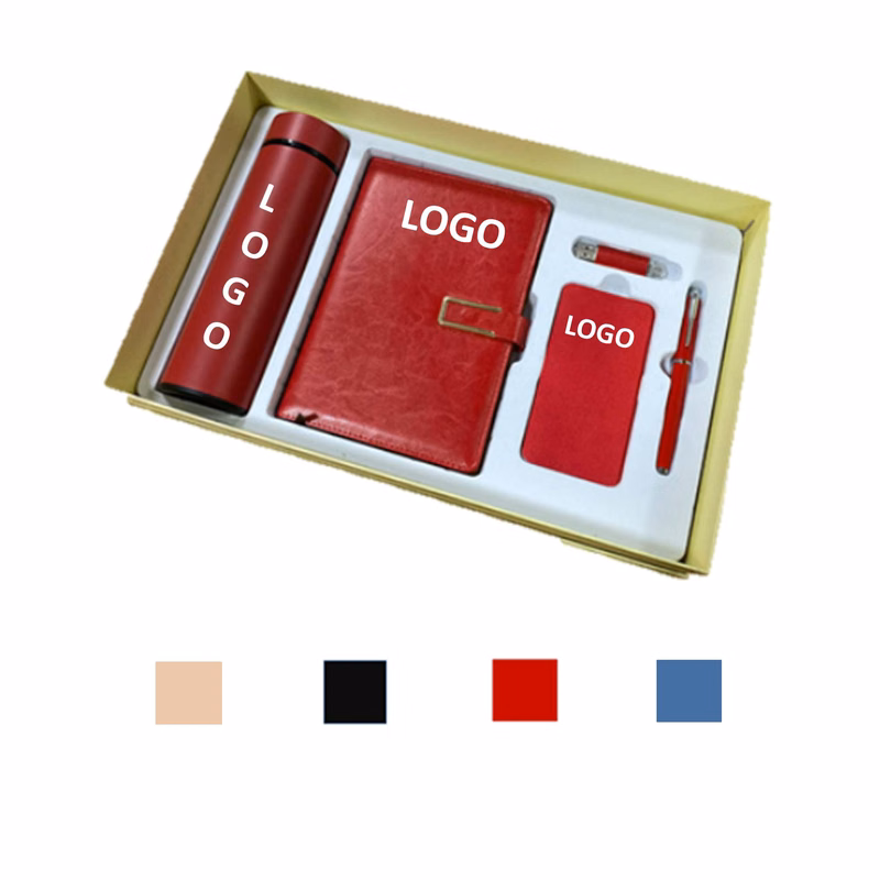 Business Gift Set Tumbler Journal Pen Power Bank Usb Drive