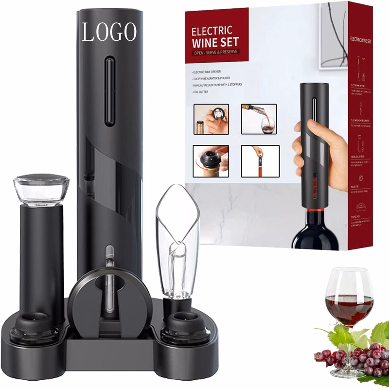 6 Piece Electric Wine Bottle Opener Gift Set