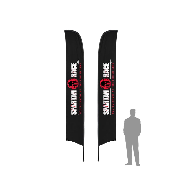 17ft Double Sided Blade Flag w/ Pole 1
