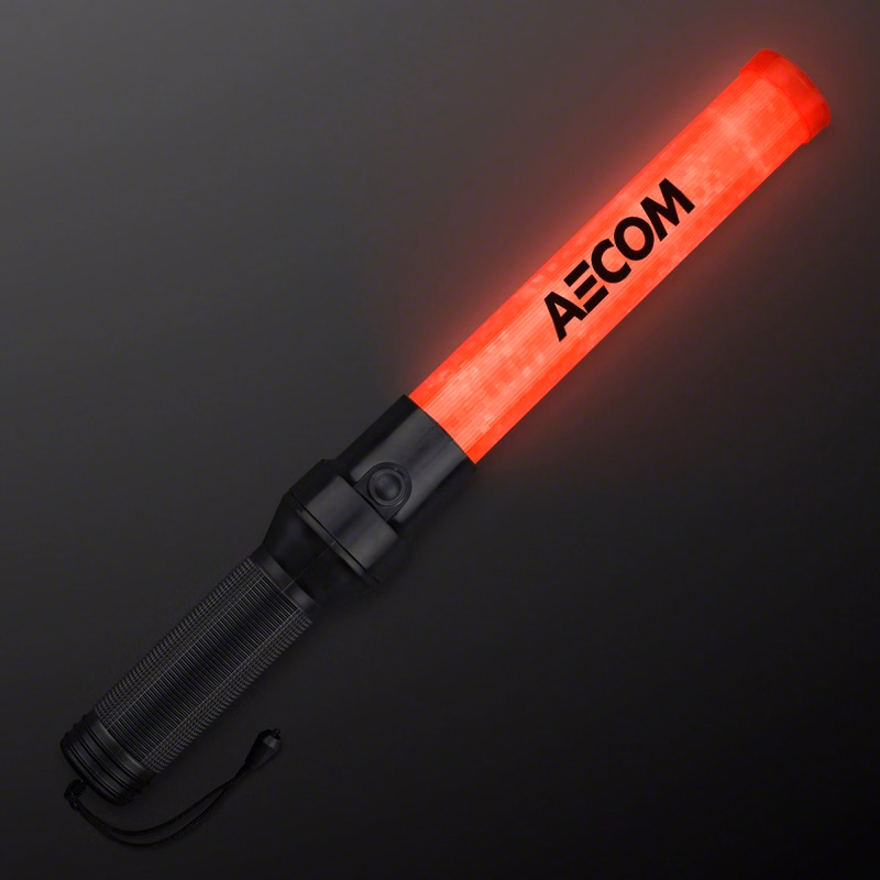 Traffic Safety Light Wand 16" LED Red Baton