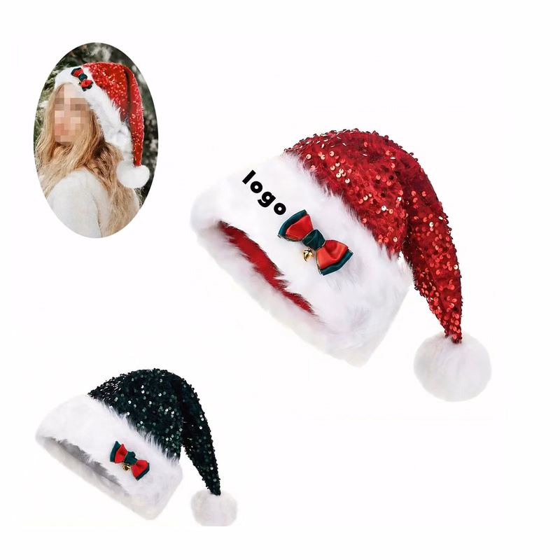 Sequin Santa Hat
