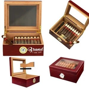 Handmade 25 To 50 Cigar Humidor Wood Case 1