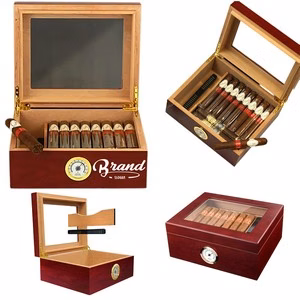 Handmade 25 To 50 Cigar Humidor Wood Case