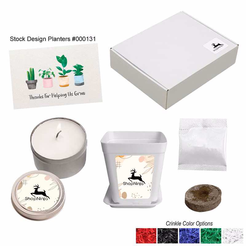DIY Planter And Candle Gift Set