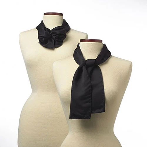 Black Silk Scarf - 8"x45" 1