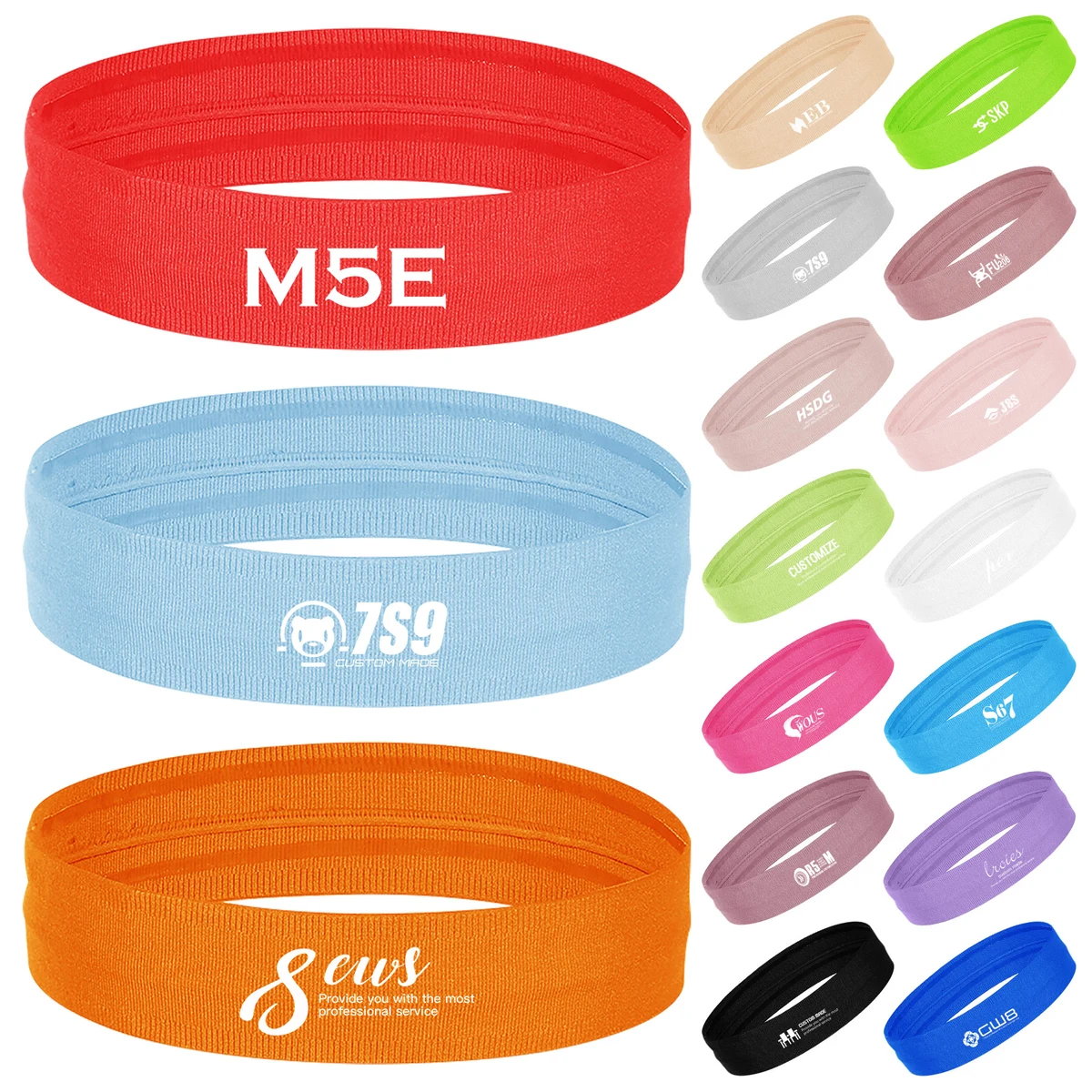 Elastic Sports Sweatband 1