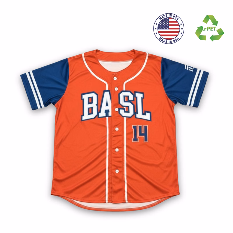 EPICOLOR Button Down Baseball Jersey