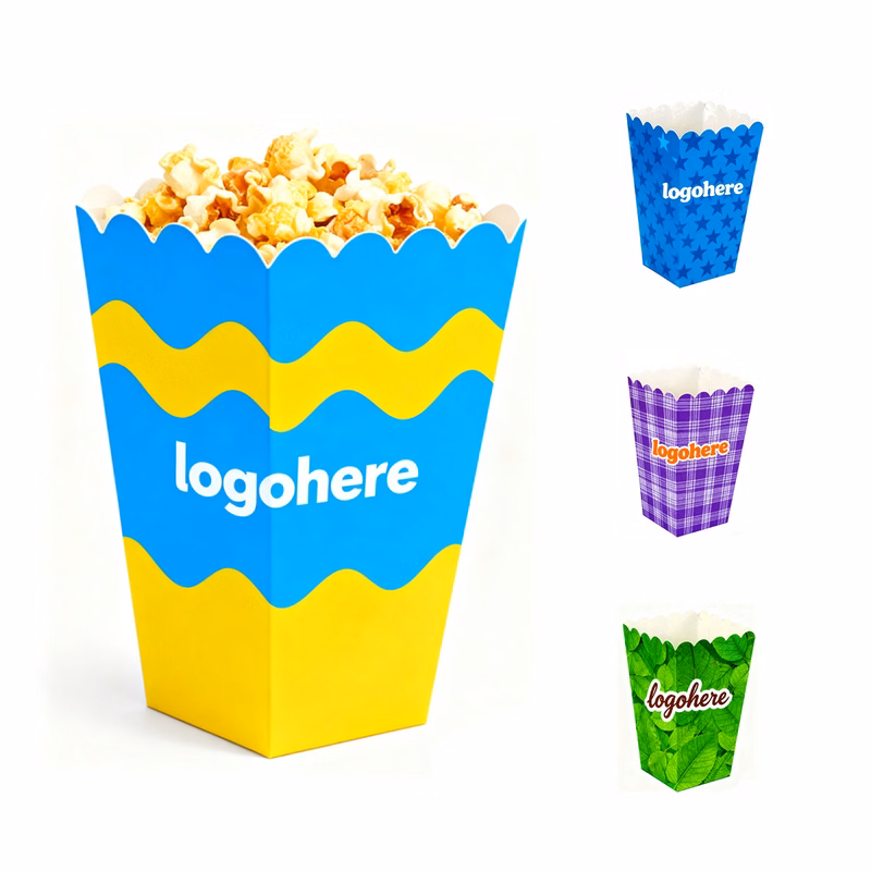MOQ 200 Custom Printed Popcorn Box