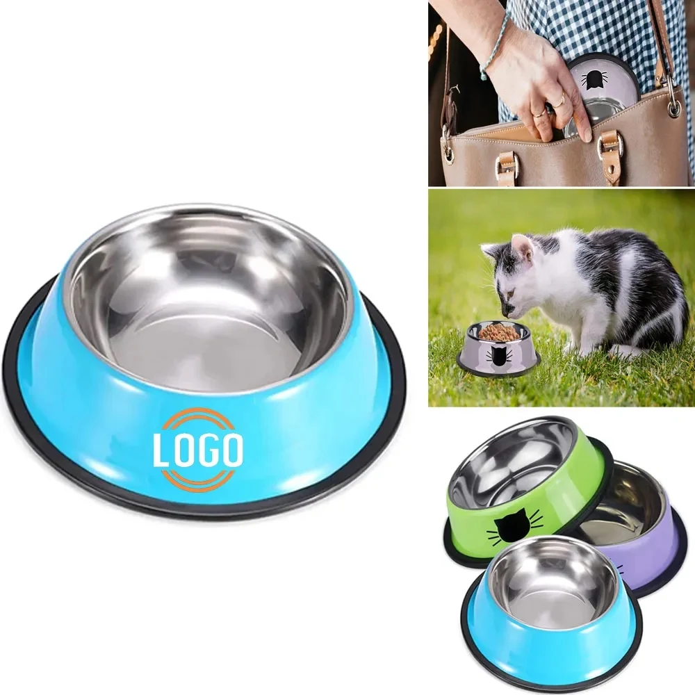 Stainless Steel Pet Dog Bowls Set 1