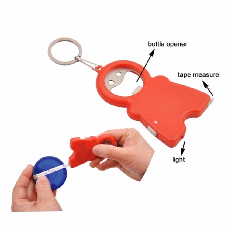Bottle Opener with Light and Tape Measure