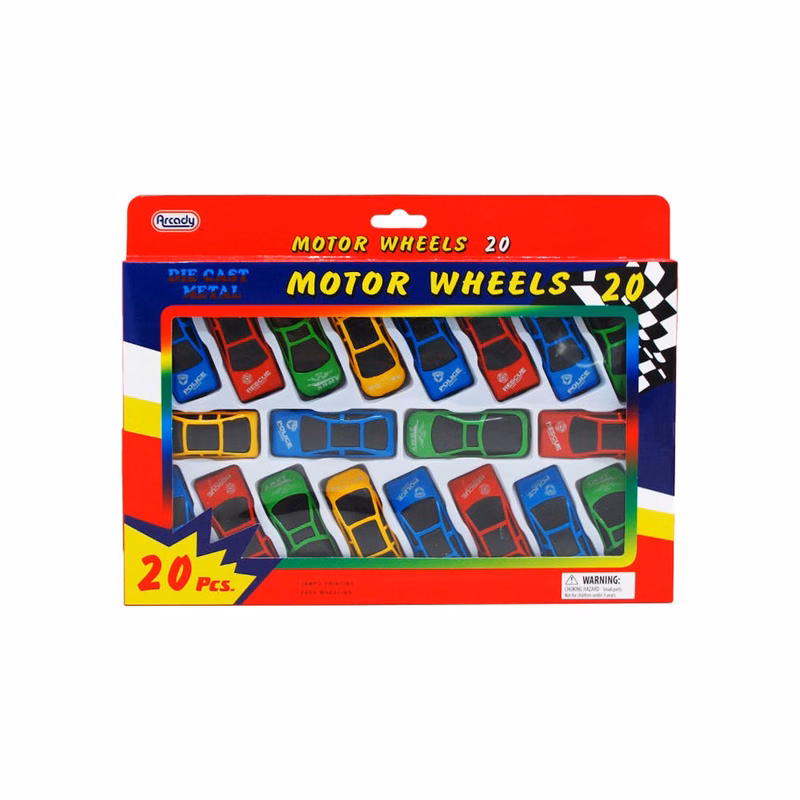Motor Wheels Metal Cars 20-Pack