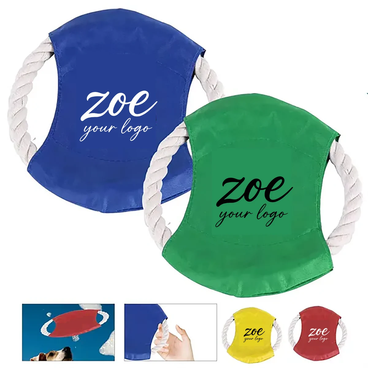 Cotton Cord Flying Disc Pet Toy 1