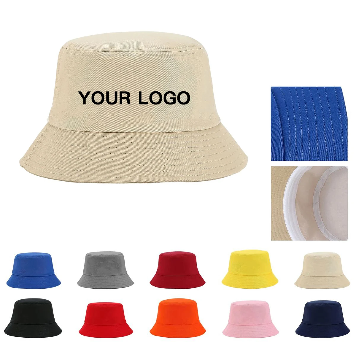 Classic Cotton Bucket Hat With Comfortable Fit 1