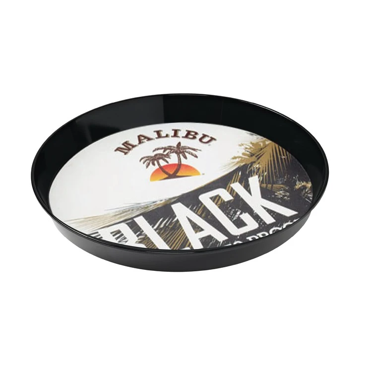 16" Round Styrene Serving Tray - Decal Imprint 1