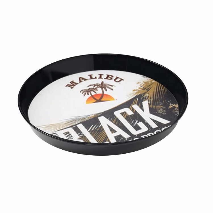 16" Round Styrene Serving Tray - Decal Imprint