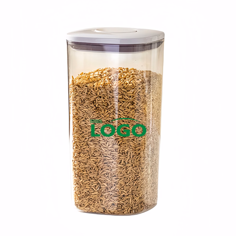 Press-Seal Food Storage Container for Snacks and Grains
