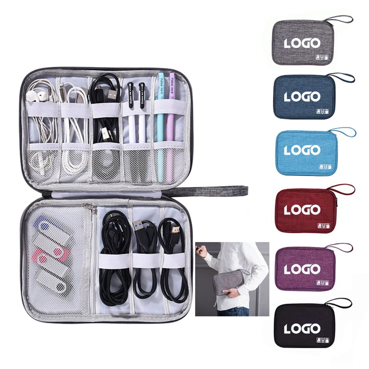 Small Travel Cable Organizer Bag 1