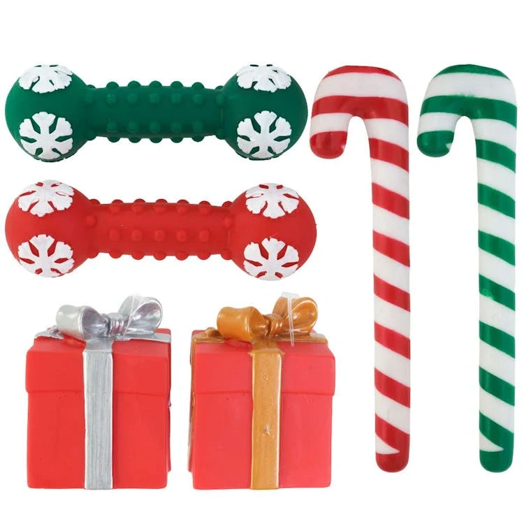 Christmas Vinyl Dog Toys Assorted 1