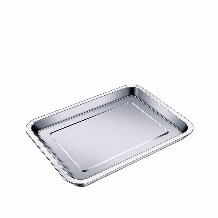 Mirror Polished Stainless Steel Square Tray