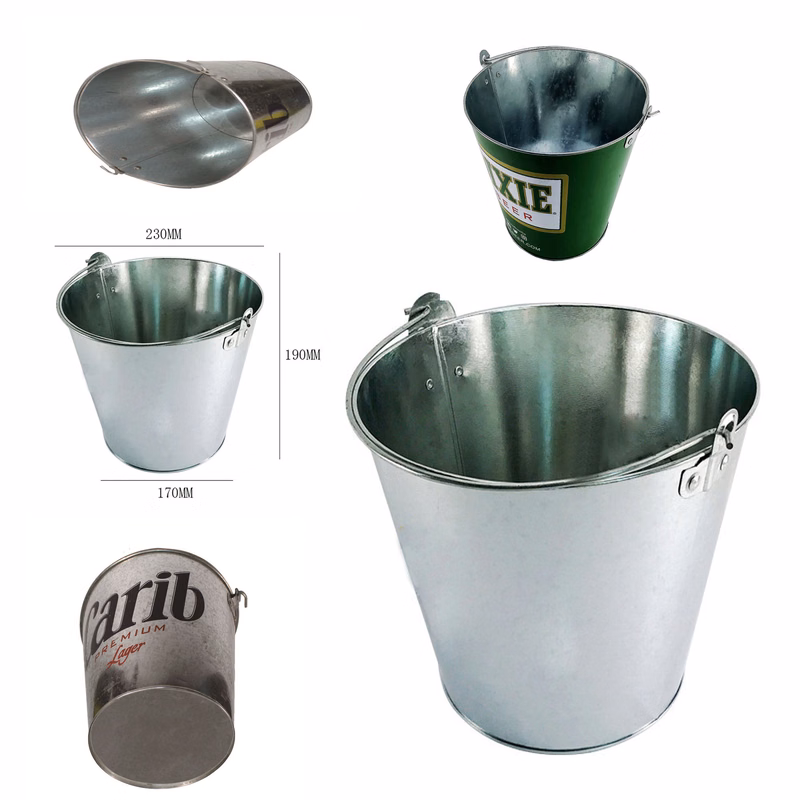 5L Galvanized Metal Bucket