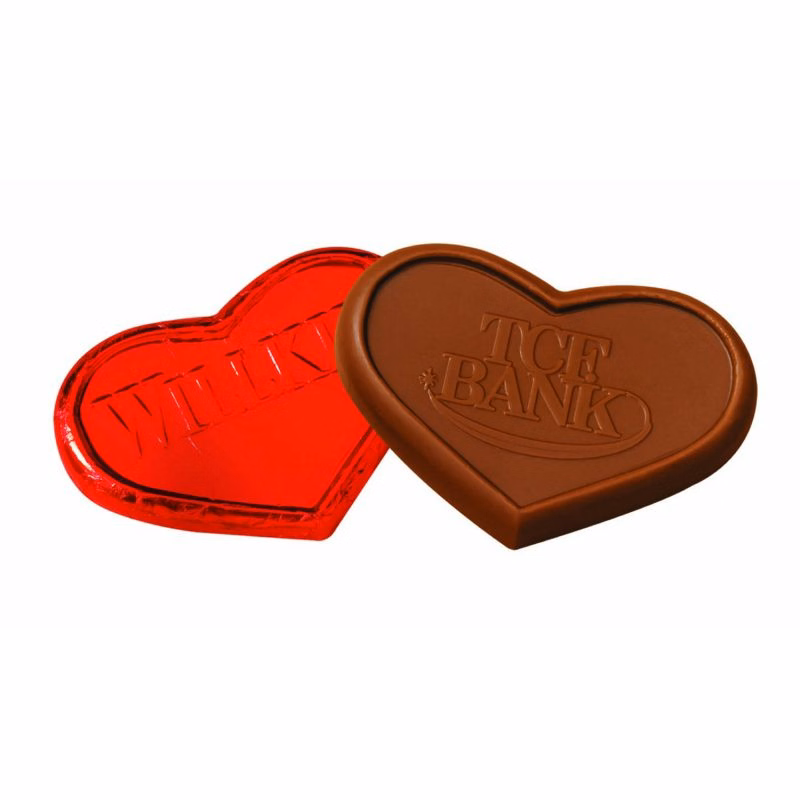 Foiled Chocolate Heart