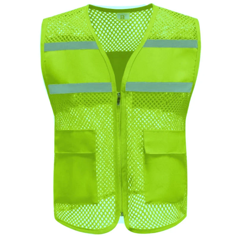 customize vests & waistcoats election safety vest Reflective Vest custom logo multi-pocket fishing v 1