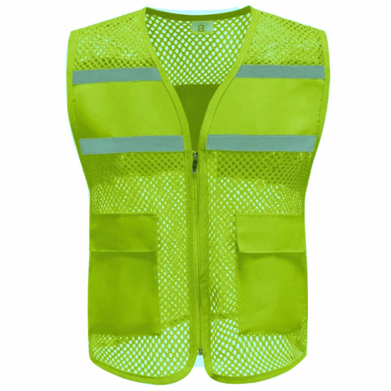 customize vests & waistcoats election safety vest Reflective Vest custom logo multi-pocket fishing v