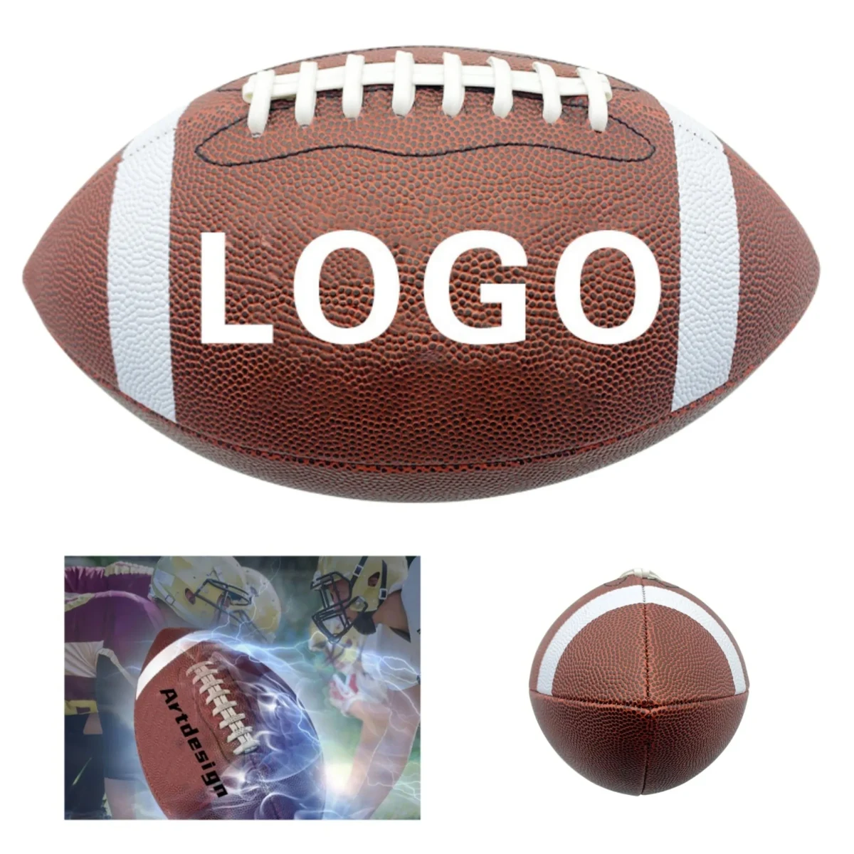 #9 Synthetic Leather Football 1