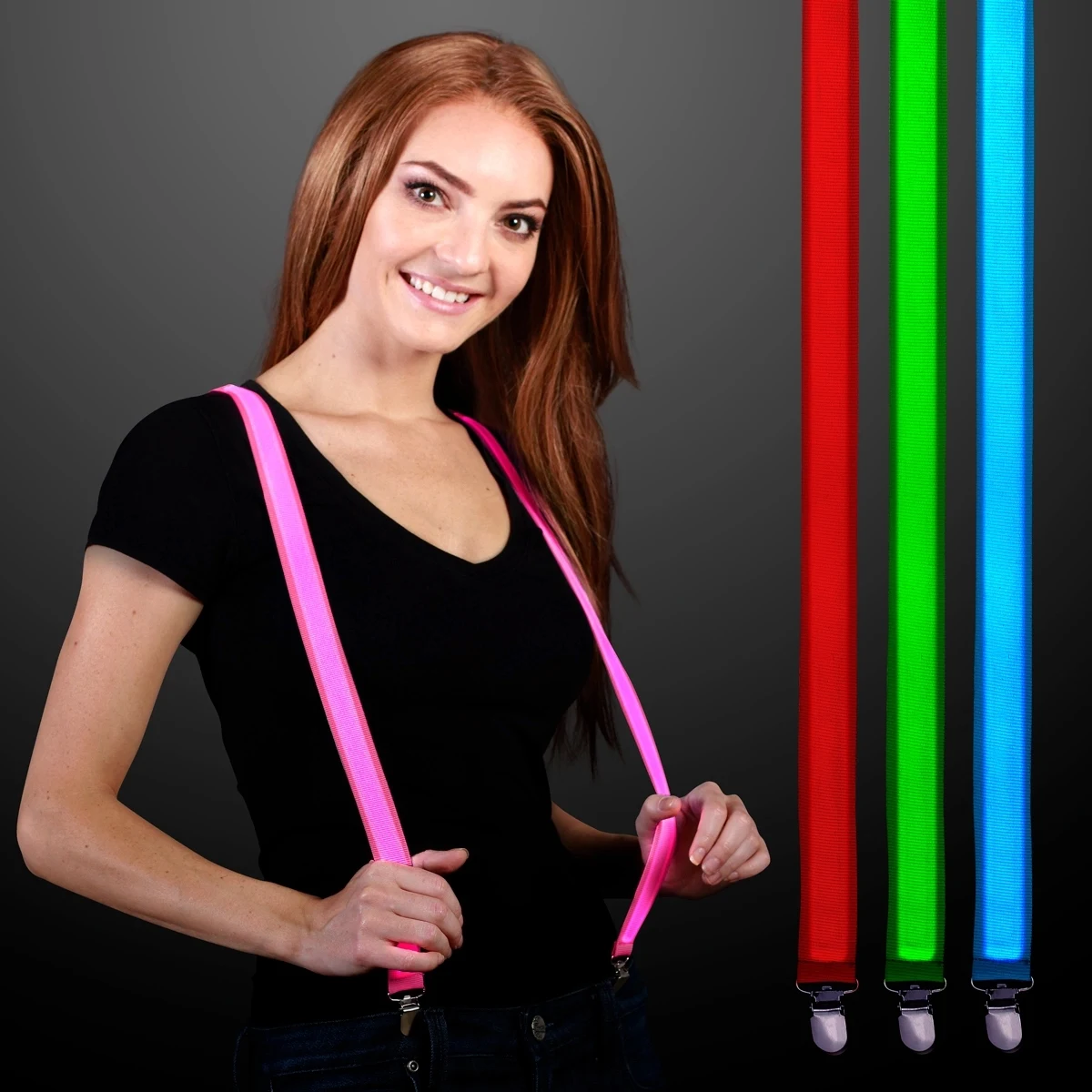 LED Light Up Suspenders 1