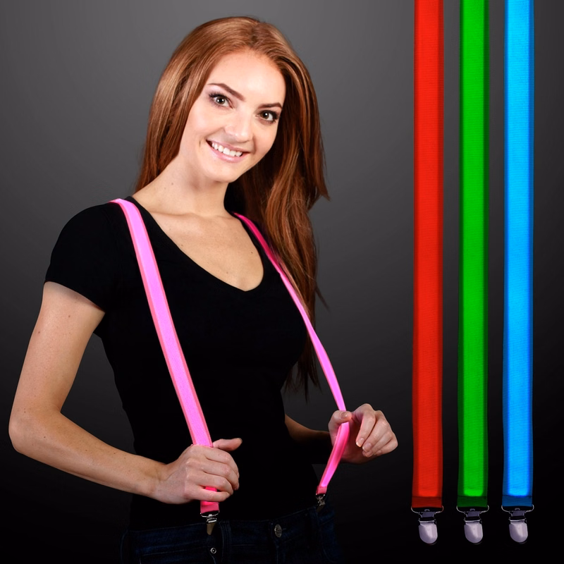 LED Light Up Suspenders