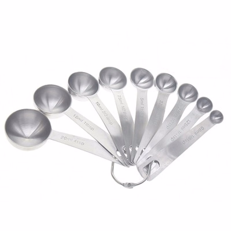 9pcs Round-head Measuring Spoons Set