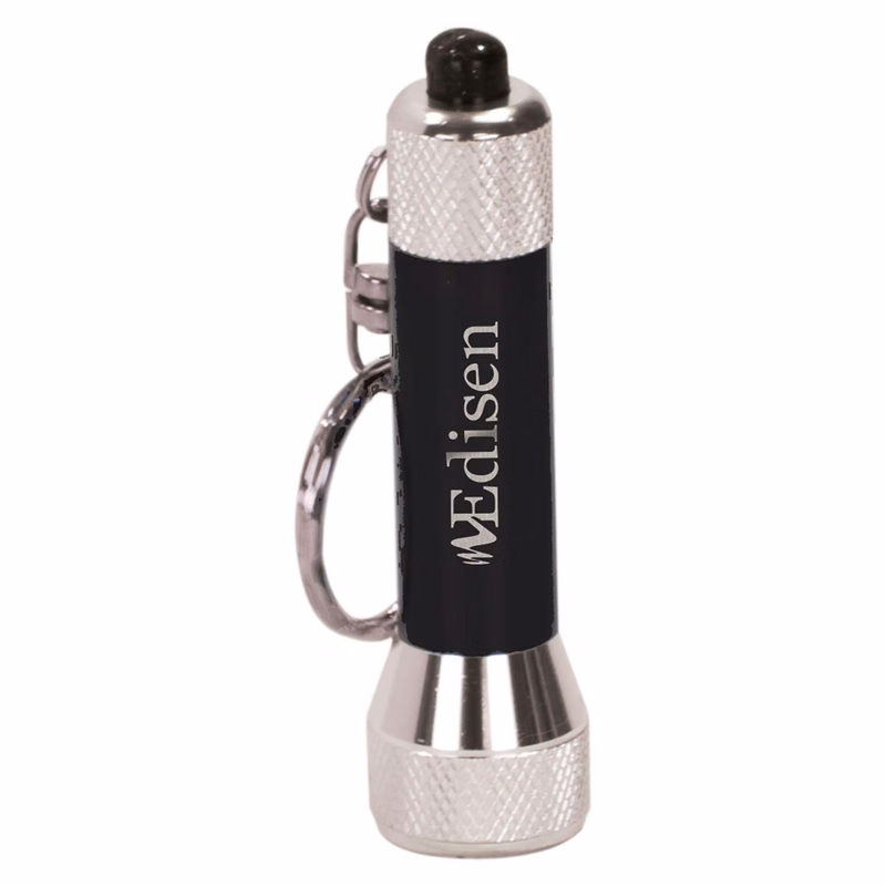 2 3/4"k 5-LED Laserable Flashlight with Keychain