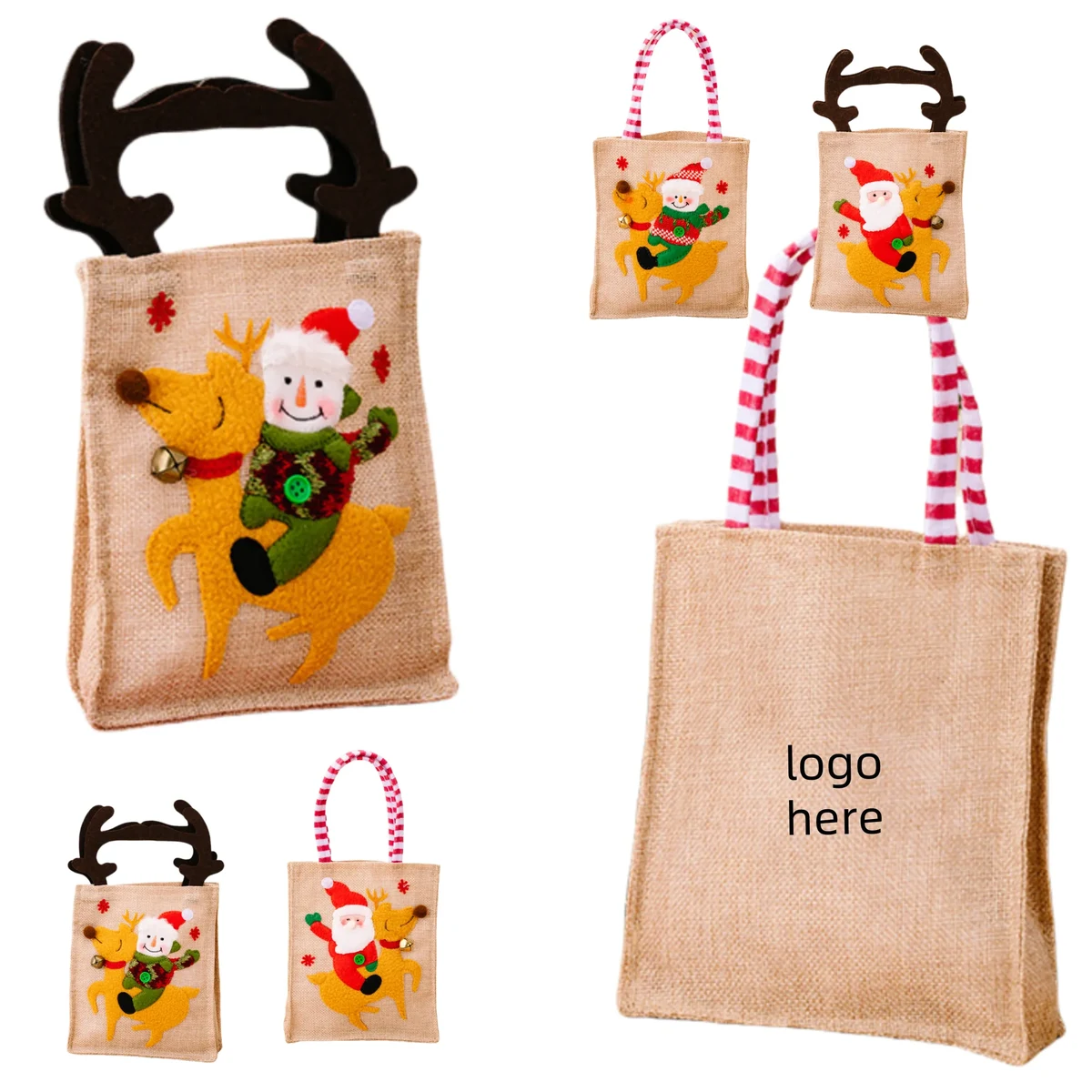 Cartoon Tote Gift Bag, custom tote bag with logo imprint 1