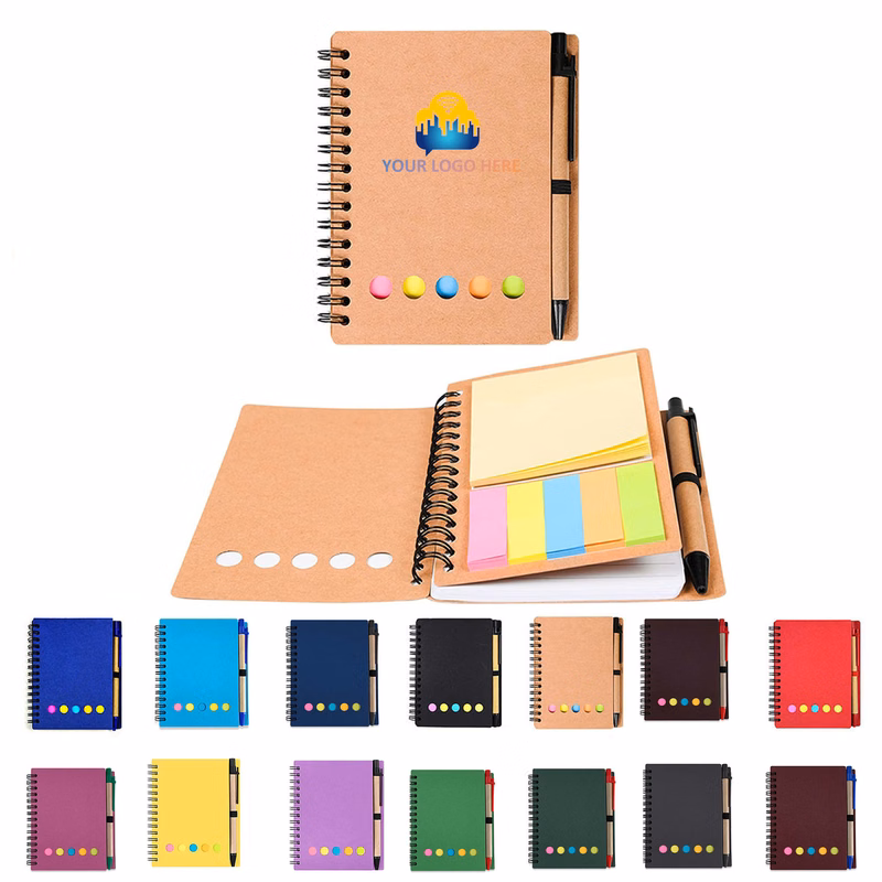 Motivational Circular Diary With Adhesive Notes