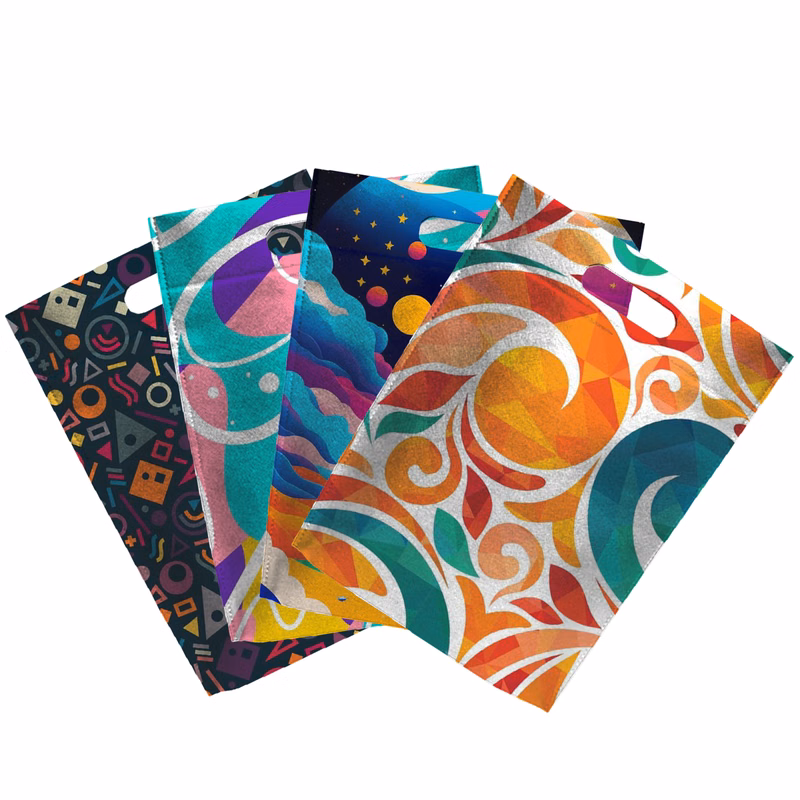 Sublimated PET Non-Woven Convention Tote Bag (11" x 14" x 2.5")
